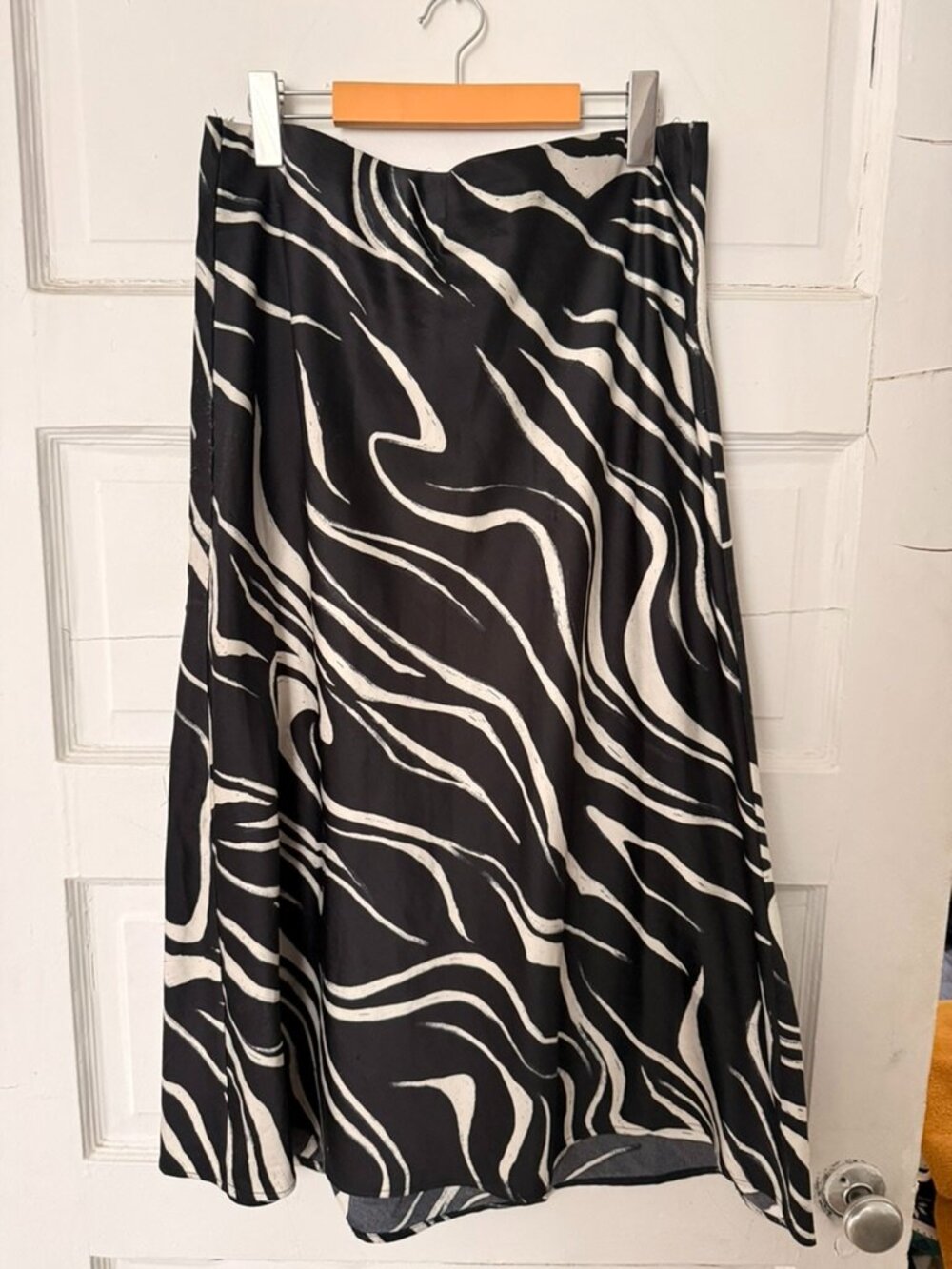Dynamite Abstract Animal Print Midi Skirt Size XL